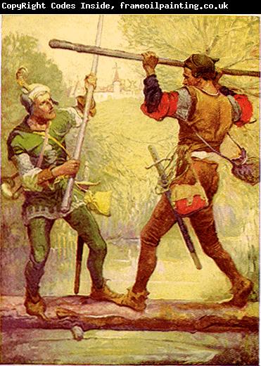 Louis Rhead Robin Hood and Little John